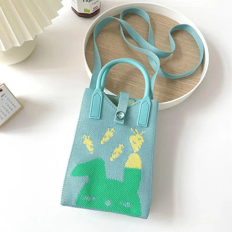 Love Mini Knit Shoulder Crossbody Bag - Bellarte Enchanté Love Mini Knit Shoulder Crossbody Bag